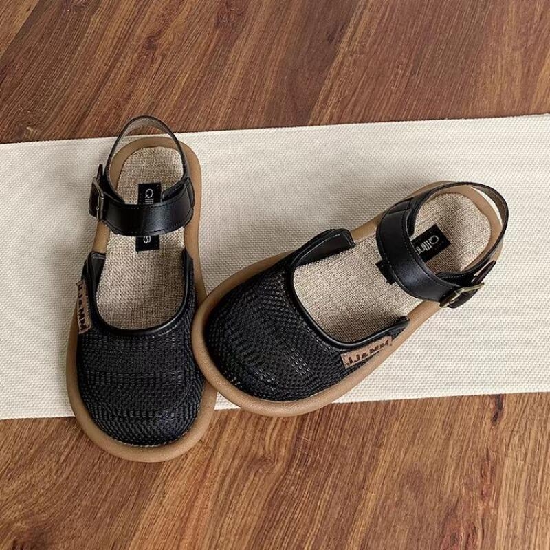 Fashion Woman Baotou Slippers 2024 Summer Shoes for Women Casual Flat Bottom Breathable Sandals Comfortable Outdoor Beach Shoes