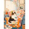 Lovely Anime Cartoon Cat Colorful Posters and Prints Canvas Printing Modern Wall Art Picture for Children's Room Café  Gift