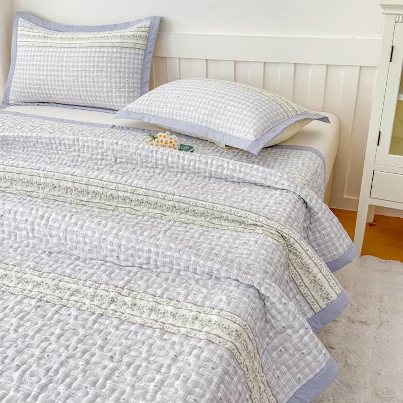 1 шт. Фиолетовый цветок Стеганые покрывала для кровати Толстое лоскутное одеяло Односпальное/Двуспальное/Кингсайз Цветочный стиль Стеганое одеяло Мягкое покрывало