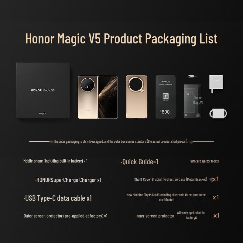 Honor Magic V5 AI Foldable Smartphone (CN version)