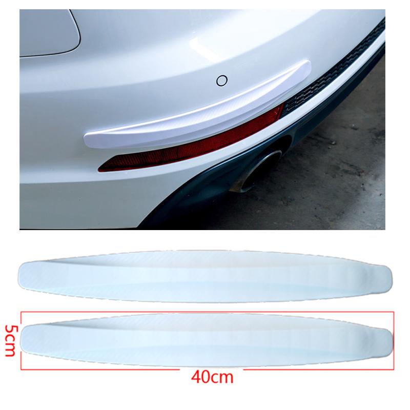 2pcs Car Bumper Protector Strip Guard Corner Protection Strips Scratch Protector Styling Mouldings Anti-collision Exterior