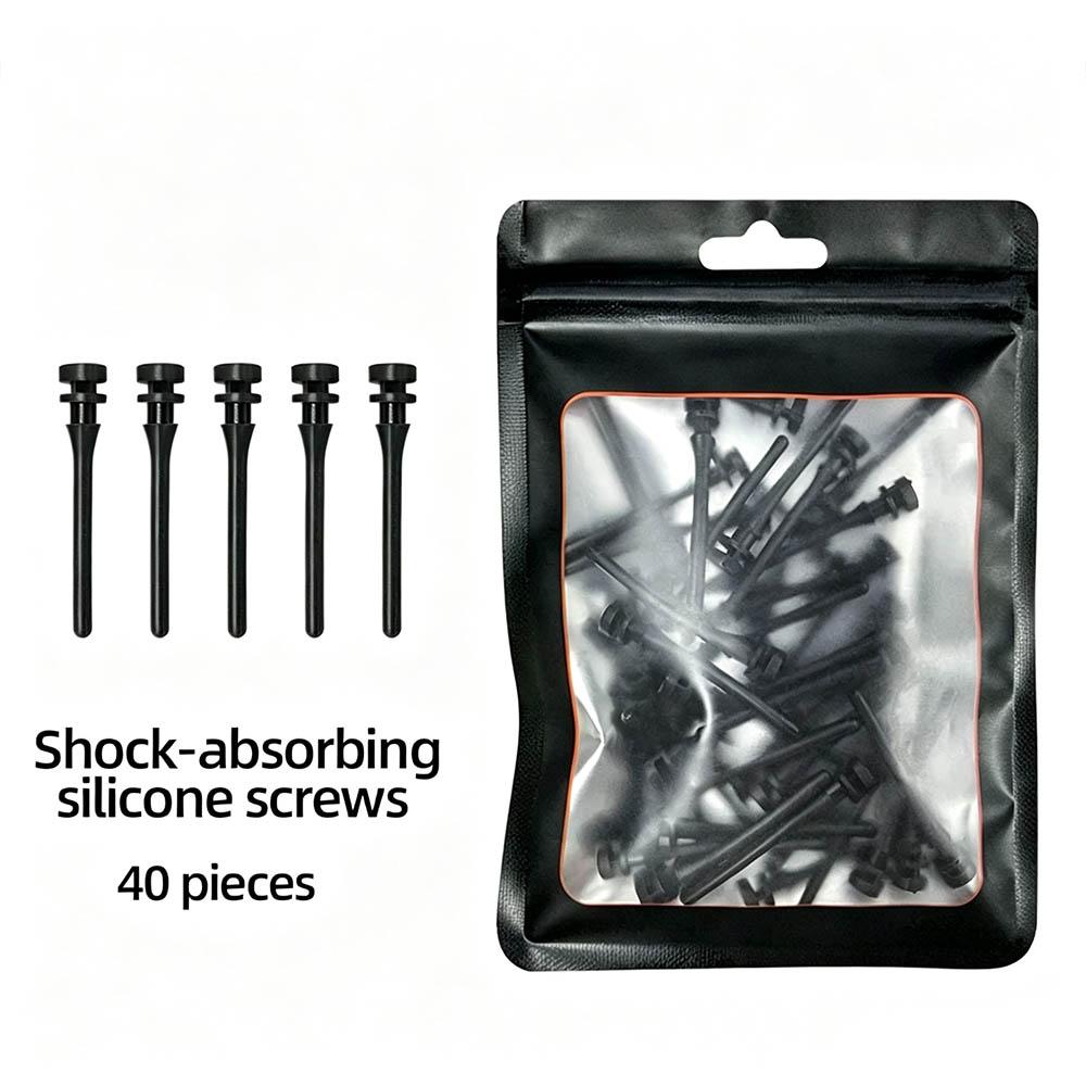 20/40Pcs Silicone Anti‑Vibration Fan Nails, Screw‑Free Shock‑Absorbing Rivet Pins for PC Case CPU Fan Noise Reduction Mount