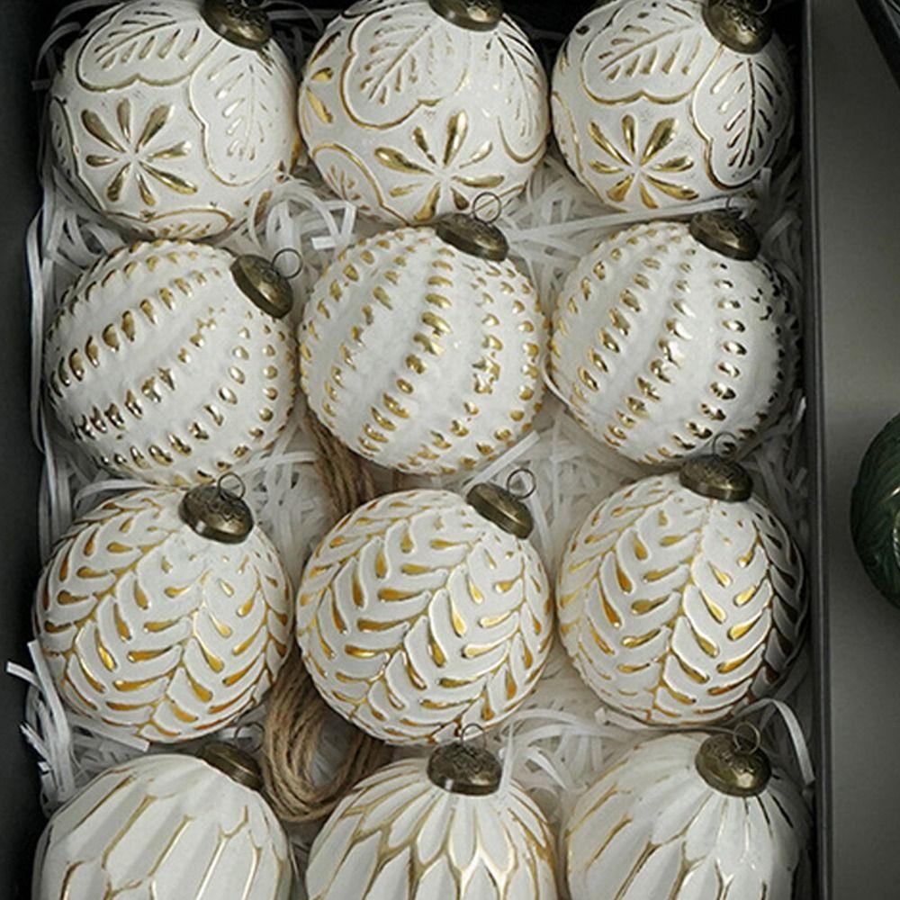 12pcs Shatterproof Christmas Tree Ball Pendant 8cm Xmas Tree Ornaments Wedding Party