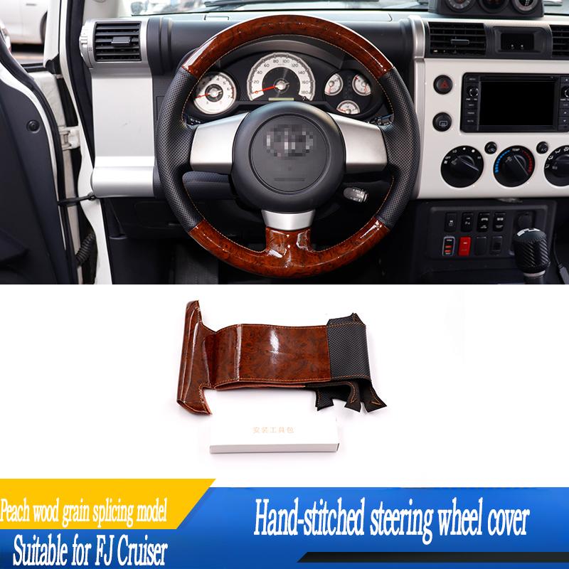 Для Toyota FJ Cruiser 2007-2022 Чехол на руль Ручная работа Чехол на ручку руля Аксессуары для интерьера