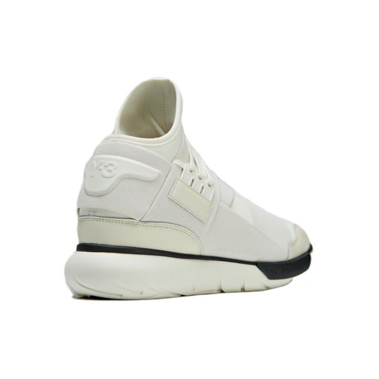 Adidas Y-3 Qasa High Off White Black Unisex Sneakers Cream Cream-White IG4075
