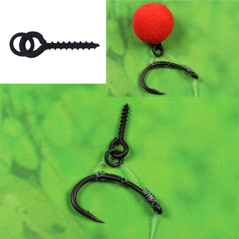 Bimoo, 10 шт., аксессуары для ловли карпа, винт для бойла, колышек с кольцом, поворотное приспособление для чодовой установки, терминал, держатель для приманки