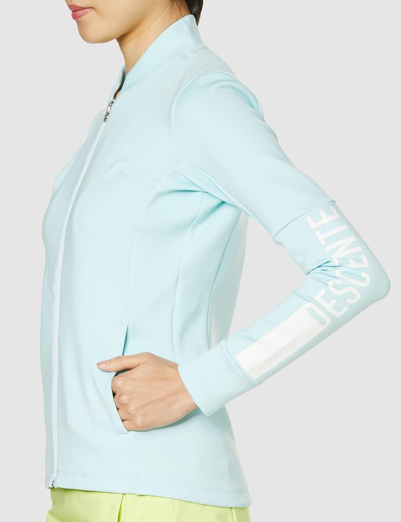 Куртка для гольфа Cut and Sew, впитывающая пот, защита от ультрафиолета, эластичная, ветрозащитная DGWTJL50 SA00 S [DESCENTE GOLF] UPF50+, женская (Саксофон)