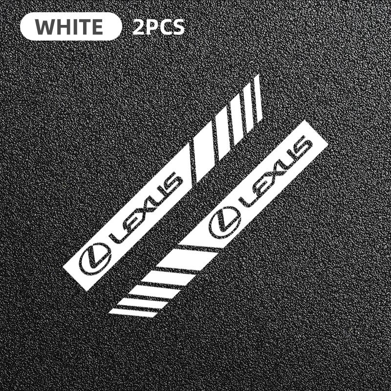 2PCS Car Rearview Mirror Logo Sticker Vinyl Film Decoration Decals for Lexus ES300 RX330 RX300 GS300 IS250 IS200 CT200h NX RX