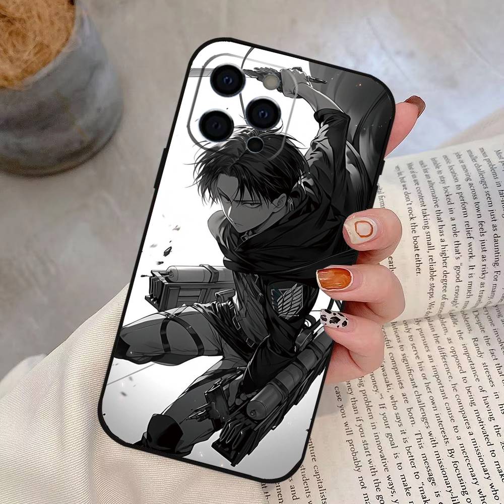 Чехол для телефона Эрен Йегер Леви Аккерман Силиконовый Мягкий Для IPhone 17 16 15 14 13 12 11 X XR Plus Pro Max Plus