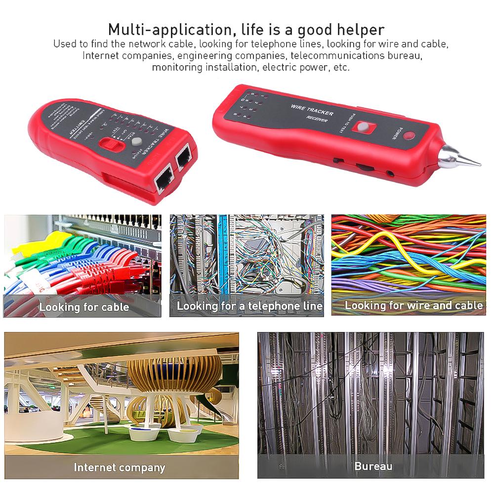 Линейный искатель RJ11 RJ45 Cat5 Cat6 сетевой тестер Ethernet LAN сетевой анализатор телефонный кабель эмиттер Razer Tracker Detector