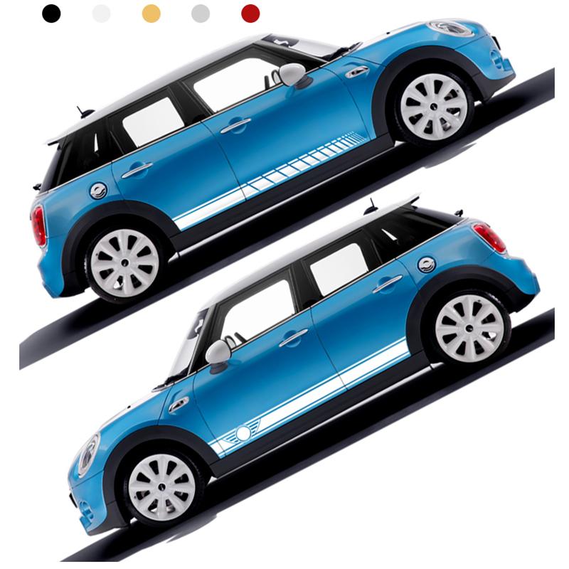 2 шт. Наклейки-декоративные полосы на пороги кузова автомобиля для MINI Cooper Clubman F54 F55 F60 R55 R56 R60 Countryman Аксессуары