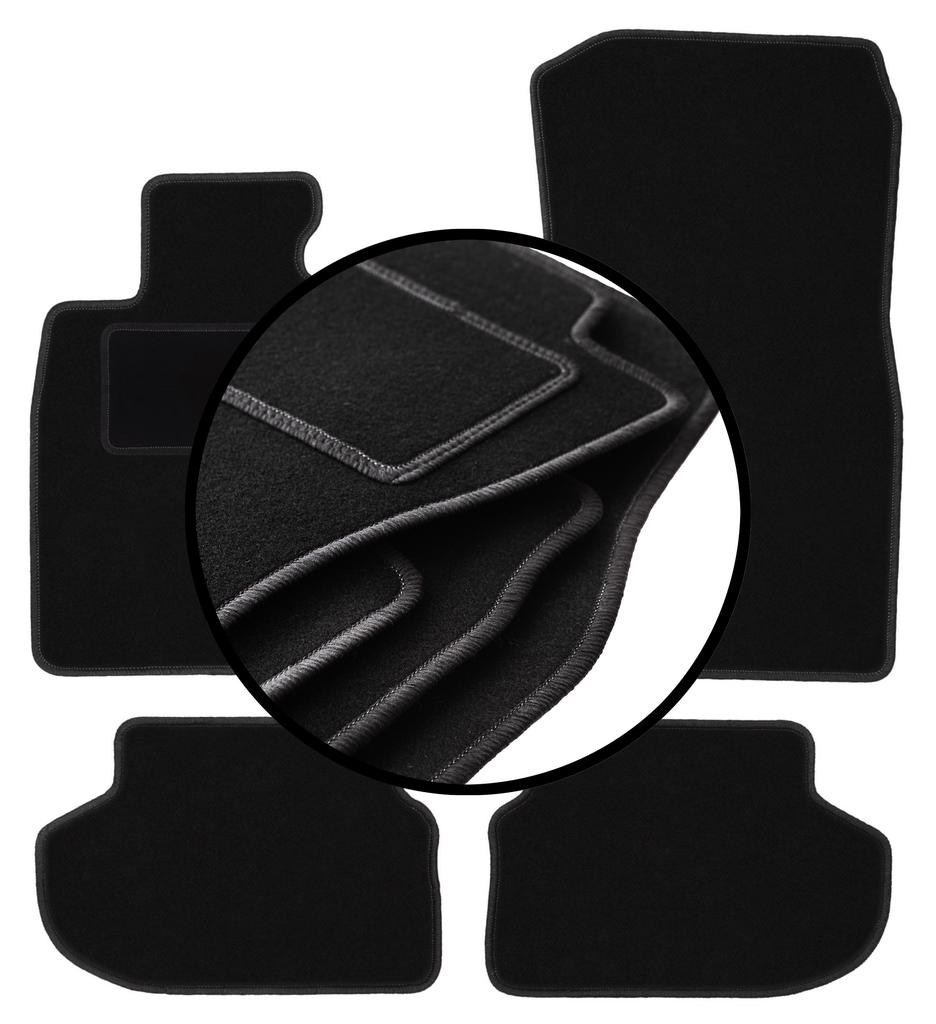 Set of velour floor mats for: BMW 5 F11 FL station wagon, touring (2013-2017)