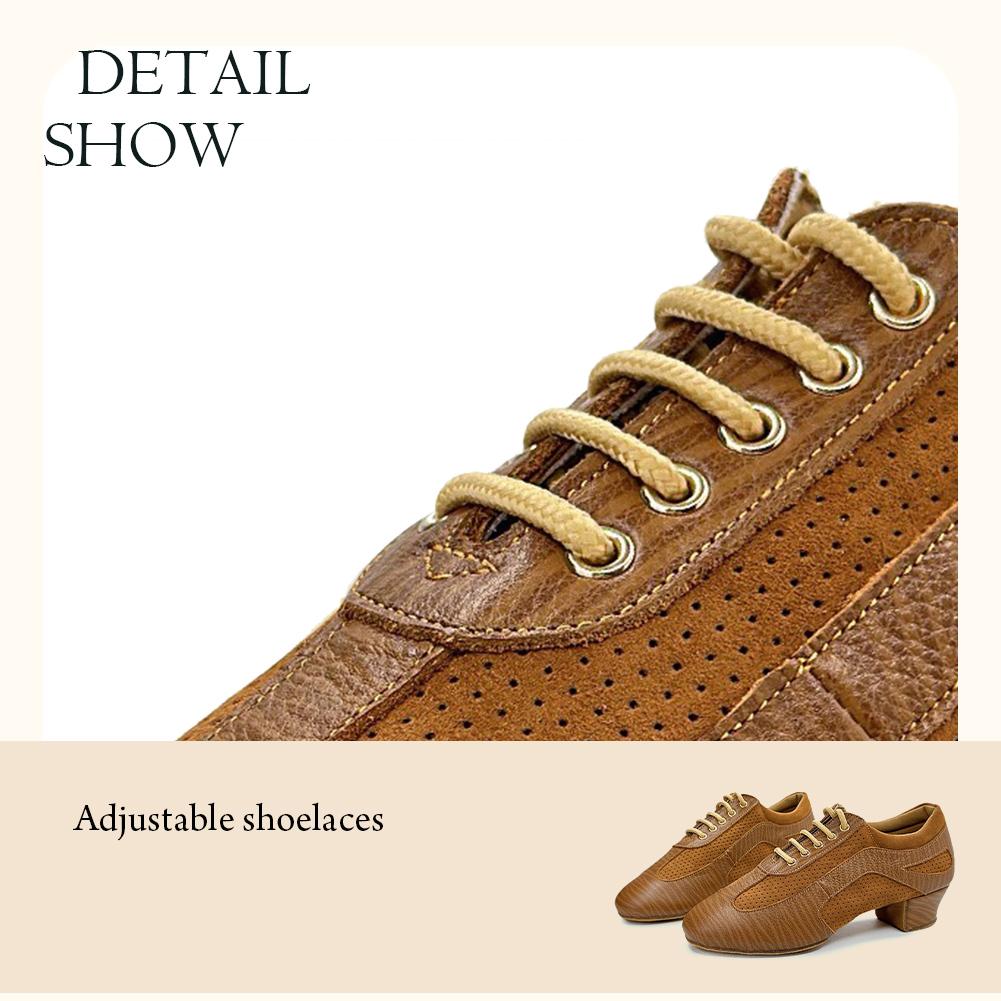 Women's Latin Closed Lacing Salsa Tango Bachata Modern Jazz Ballroom Performance Training Shoes