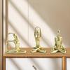 3Pcs Yoga Women Statue Yoga Figures Modern Creative Yoga Figurine Sculpture for Yoga Studio Desk Indoor Dining Room Decoration