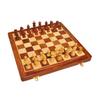 Wooden Handmade Foldable Magnetic Chess Board Set with Magnetic Pieces and Extra Queens for Kids and Adults
