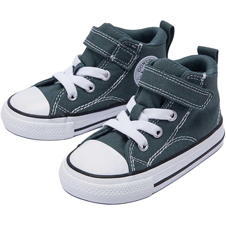 Converse Кроссовки Chuck Taylor All Star EasyOn Mid TD Malden Street - True Nature Baby зеленые белые черные A10762C