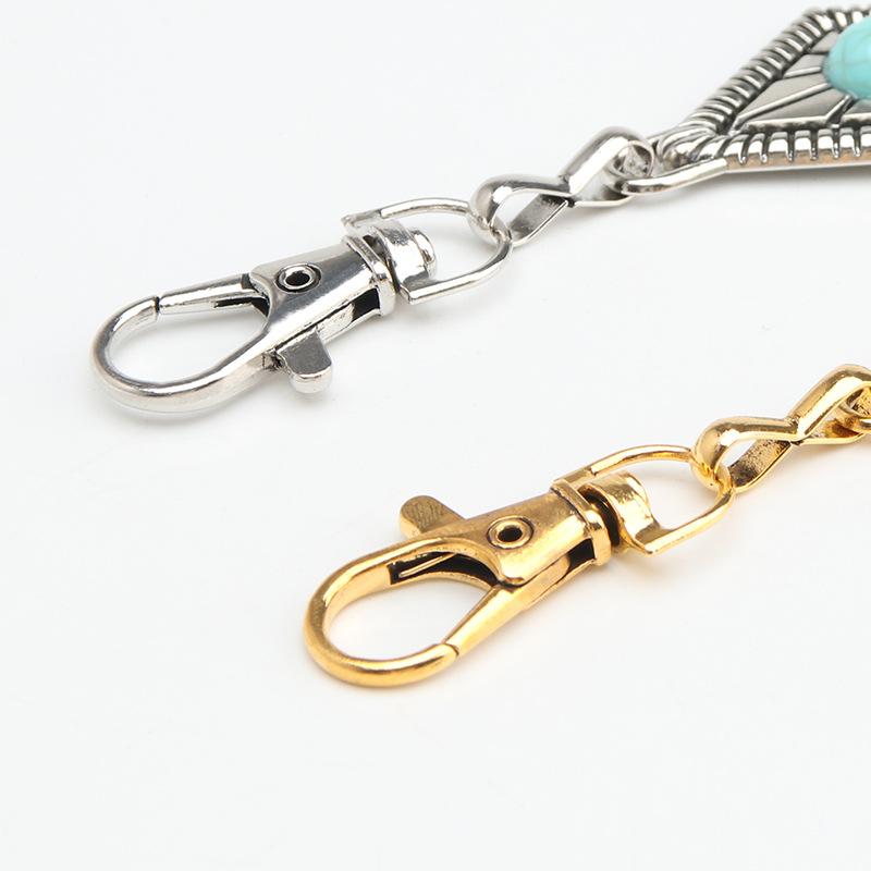 Vintage Metallic Waist Chain Women'S Dress Suit Accessories Agate Decorative Belt