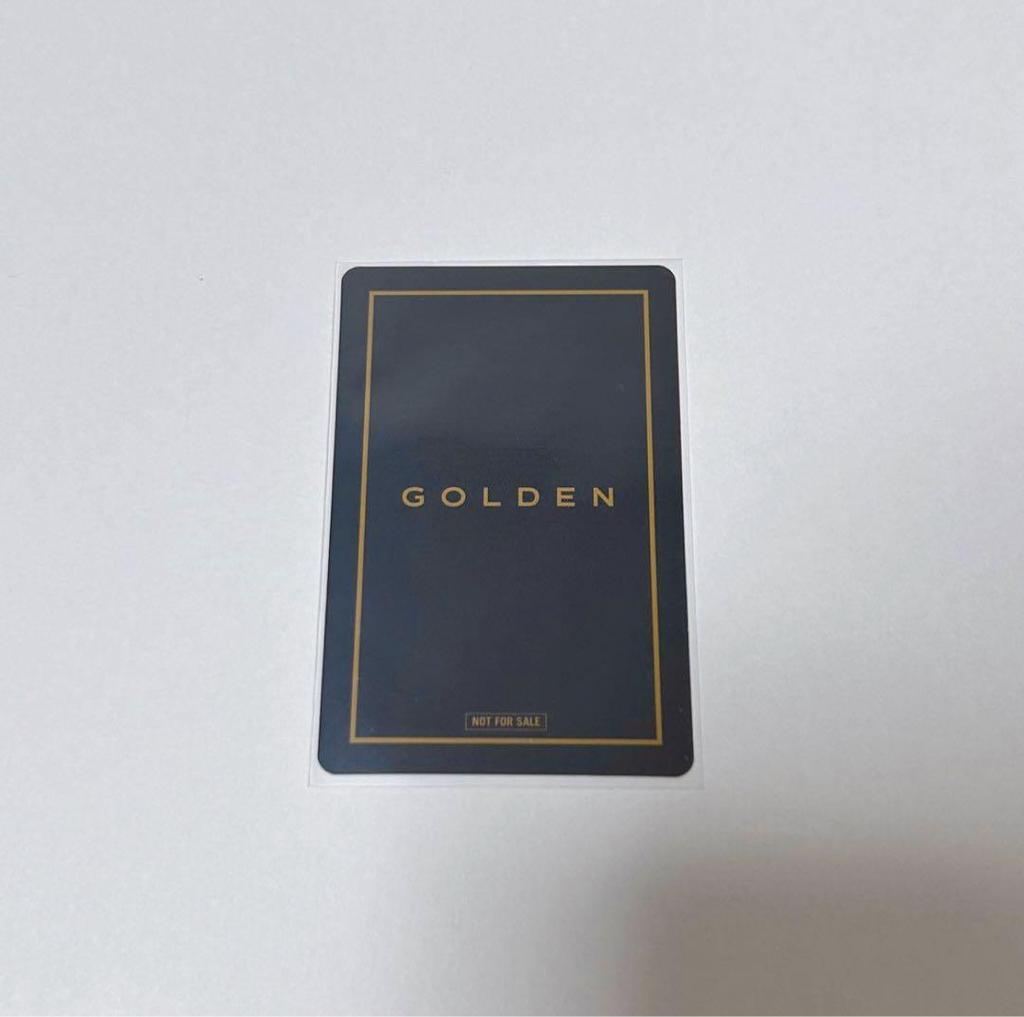 [USED] BTS GOLDEN JPFC Purchase Bonus Lucky Drop Jungkook Trading Card