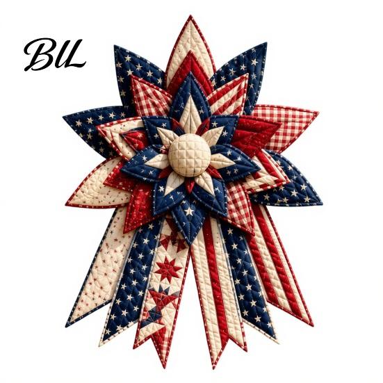 Holiday Wreath Making Supplies Large Patchwork DIY Sewing Kit, Quilted Fabric Craft Set, Diy Kit for Beginners Handmade Rustic Door Decoration