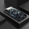 Чехол из закаленного стекла с рисунком черепа для Samsung Galaxy S26 S25 S24 S23 S22 S20 FE/Ultra/Plus5G, противоударная задняя крышка