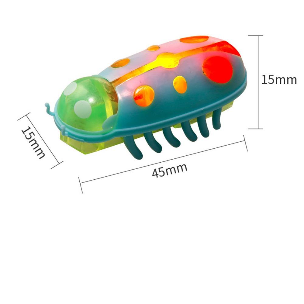 Игрушки для домашних животных, интерактивная мини-электрическая светящаяся игрушка-жук, игрушка для кошек, побег из препятствий, автоматическая флип-игрушка, вибрационный жук на батарейках