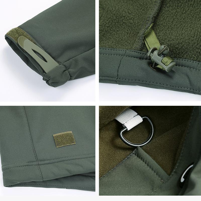 Мужская тактическая куртка, зимняя лыжная куртка, водостойкая софтшелловая куртка с несколькими карманами