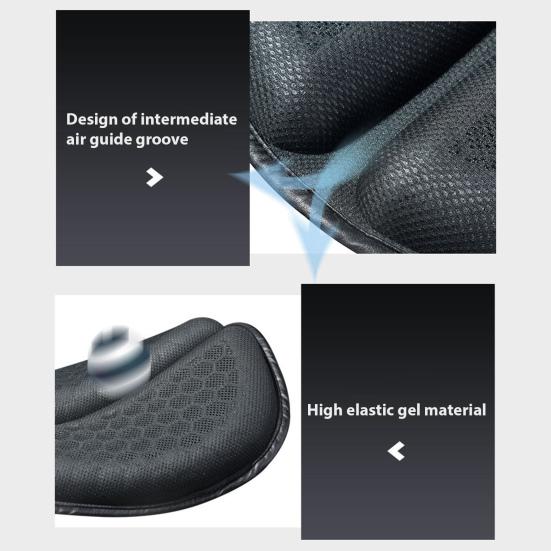 Гелевая подушка для сиденья мотоцикла 3D Сотовая Дышащая Амортизация Защита чувствительных зон Облегчение боли в копчике Чехол на сиденье мотоцикла