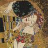 Cross Stitch Embroidery Kit BK1811 THE KISS Gustav Klimt [DMC] "Kiss"