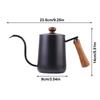 600ml Coffee Hand Brew Pot Heated long spout kettle stainless steel coffee drip coffee Kettle For Home Camping And Travel Use