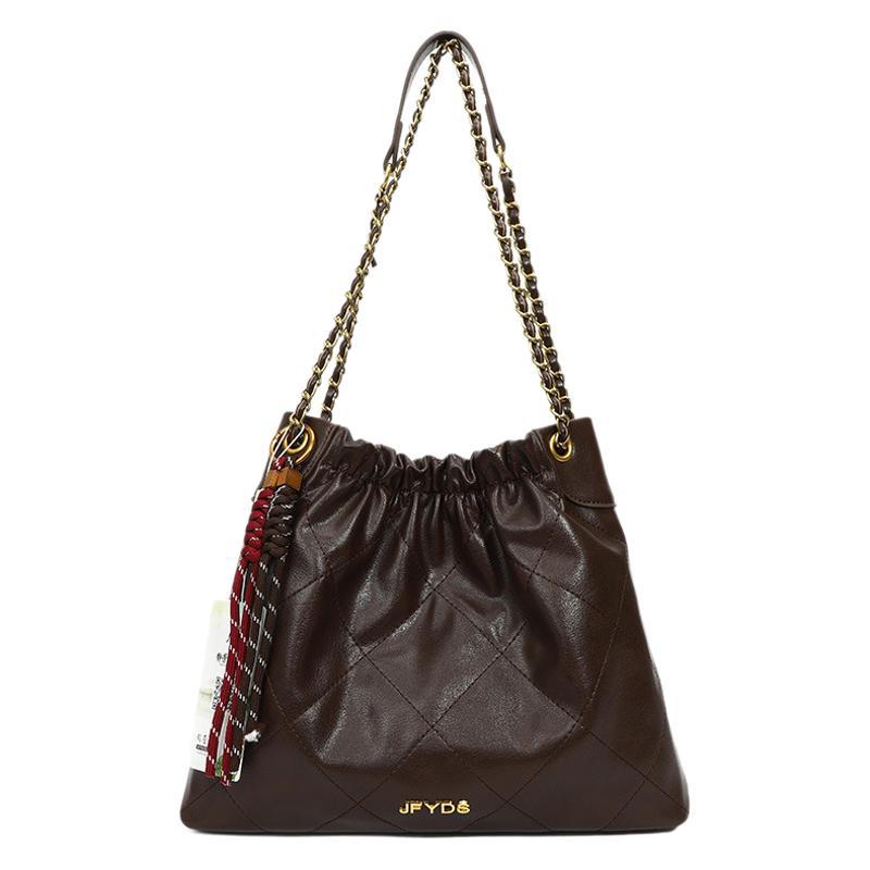 Retro Fashion Tote Bag Women's 2025 New Large-capacity Work Commuter Shoulder Bag Casual Chain Women's Bag