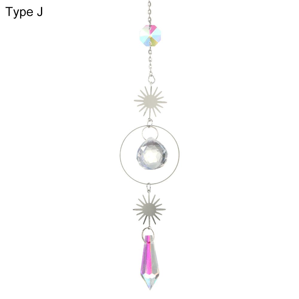 Украшение Занавески Украшение Подвесные Призмы Подвеска Звезда Луна Кристалл Музыка ветра Ловец солнца
