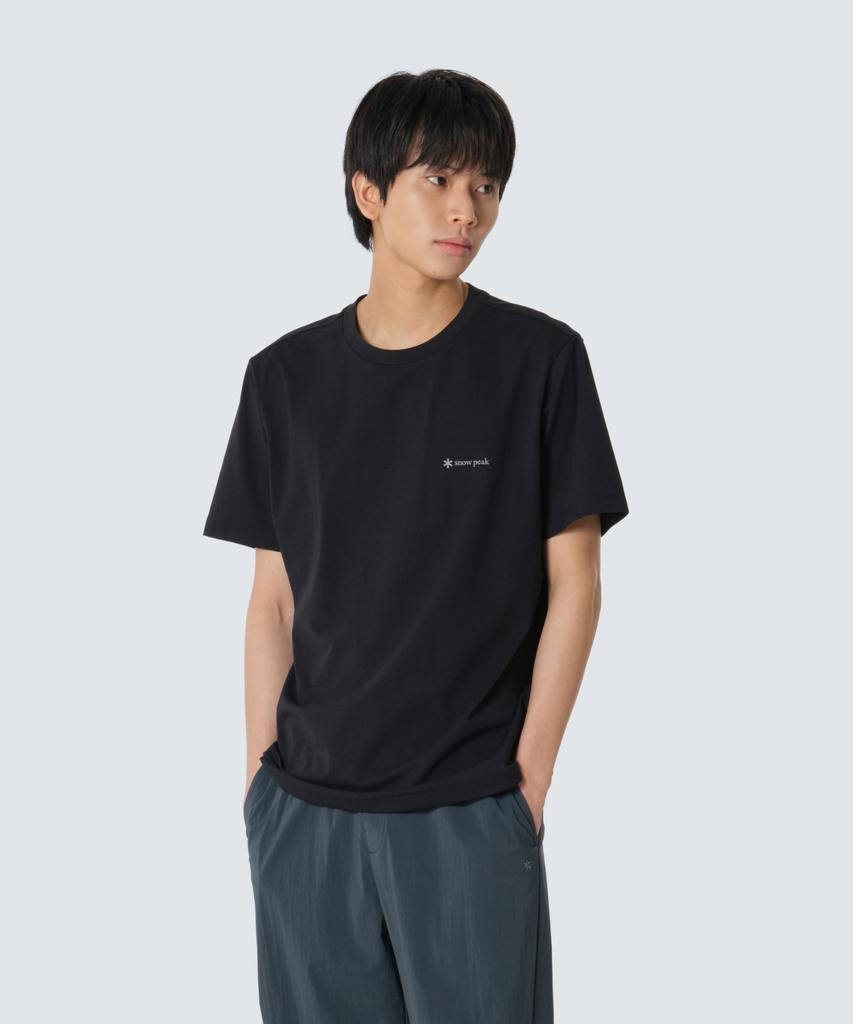SNOWPEAK APPAREL Quick-Dry Airhole Basic Short Sleeve T-Shirt (S26Mmtts58) Dark Charcoal