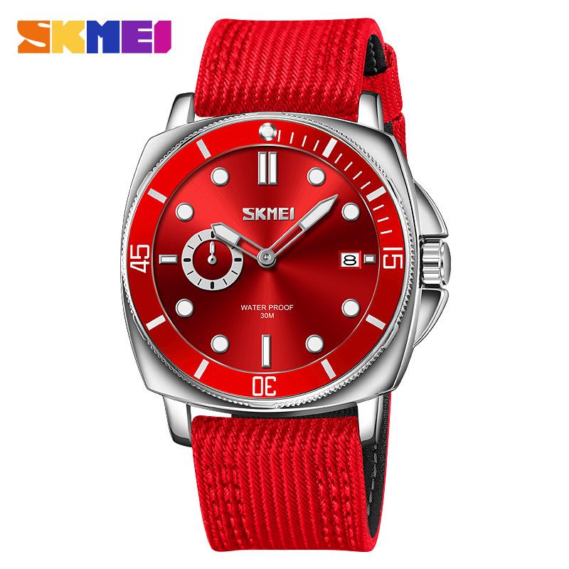 Moment Beauty Модные повседневные мужские часы с нейлоновым ремешком и светящимся календарем на стрелке Кварцевые часы One Piece