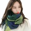 Thick Imitation Cashmere Shawl Keep Warm Shawl Wrap Casual Plaid Scarf  Girl