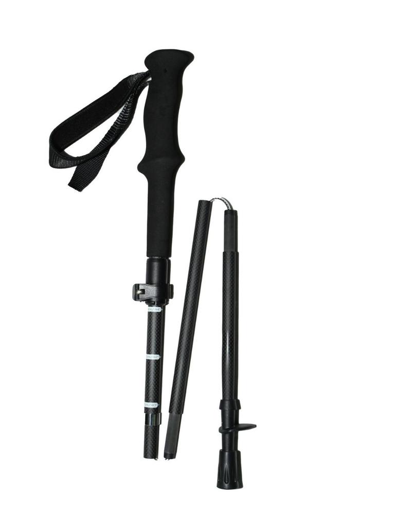 Modern Style Lightweight Carbon Fiber Hiking Poles EVA Handle Foldable Non-Slip Portable Durable Climbing Trekking Stick