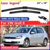 Для VW Golf 6 Golf6 MK6 VI 2009 - 2012 5K Передние щетки стеклоочистителя Wagon GTI R GTD Лобовое стекло Окно 24"+19" 2010 2011