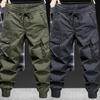 Men's Loose Fit Multi-Pocket Cotton Overalls - Spring Wear-Resistant Trendy Casual Pants