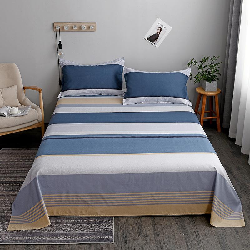 Bedsheet Four-piece Set, Pillowcase, Quilt Cover, Quilt Cover, Autumn Dormitory Washed Cotton Three-piece Set, Single Product Brushed
