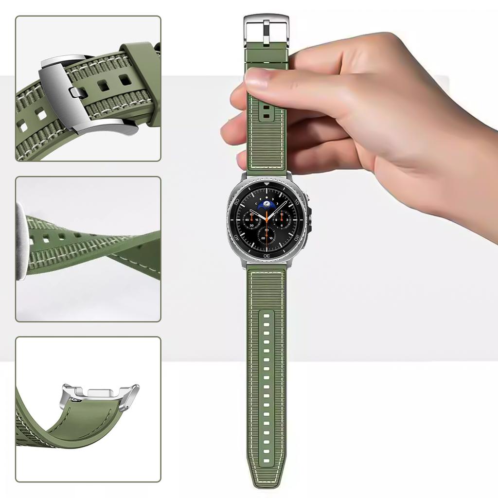 НОВЫЙ нейлоновый силиконовый ремешок для Samsung Galaxy Watch 8Classic 46 мм 8 40 мм 44 мм correa спортивный ремешок для Galaxy watch ultra 2025 47 мм