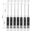POHZE Набор шестигранных ключей-отверток из нитрида титана для дронов, 7 шт. (0,9 мм, 1,27 мм, 1,3 мм, 1,5 мм, 2,0 мм, 2,5 мм, 3,0 мм)