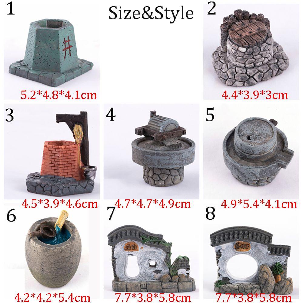 Мини Милые DIY Поделки Традиционная Модель Дома Фигурки Сцена Статуя Бонсай Декор