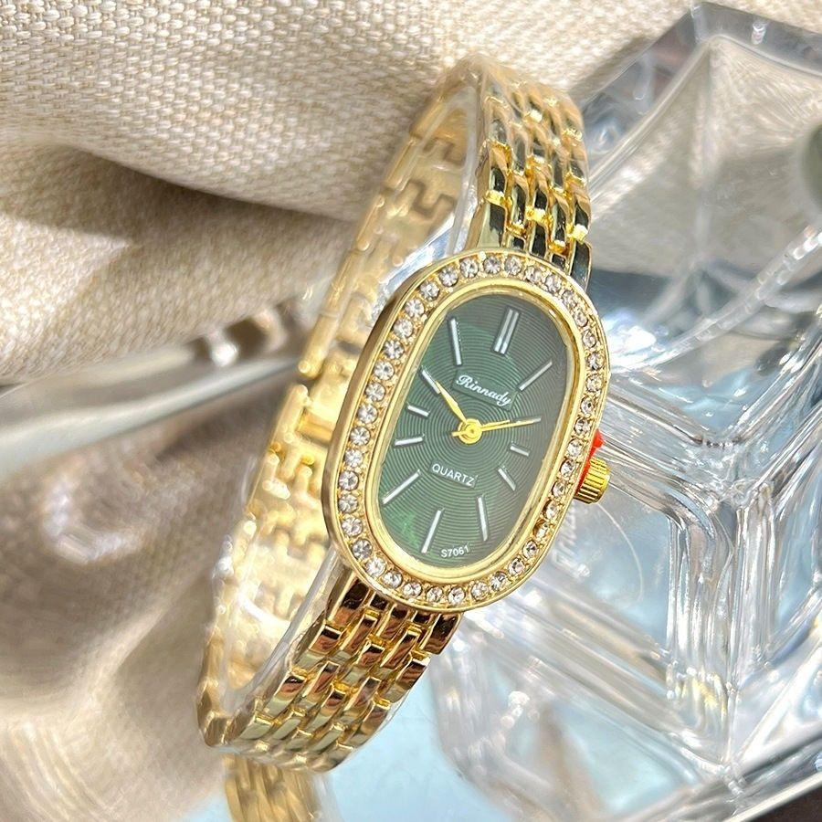 French Womens Luxury Crystal Women Bracelet Watches Fashion Diamond Ladies Quartz Watch Steel Female Party Wristwatch Elegant