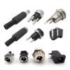10 шт. DC 025 099 022 гнездовые разъемы 5,5x2,1 мм 5,5*2,5 мм штекер питания Jack гнездо гайка панель монтаж водонепроницаемый чехол под прямым углом