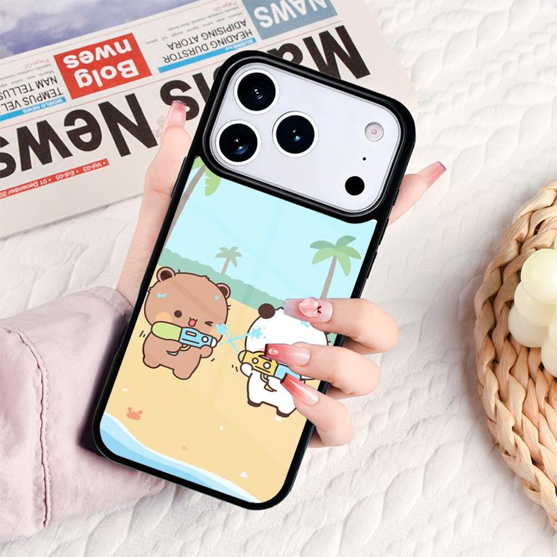 Милый чехол для телефона BuBu DuDu для iPhone 17 16e 15 14 13 12 11 Pro Max Air Mini Мягкий защитный чехол