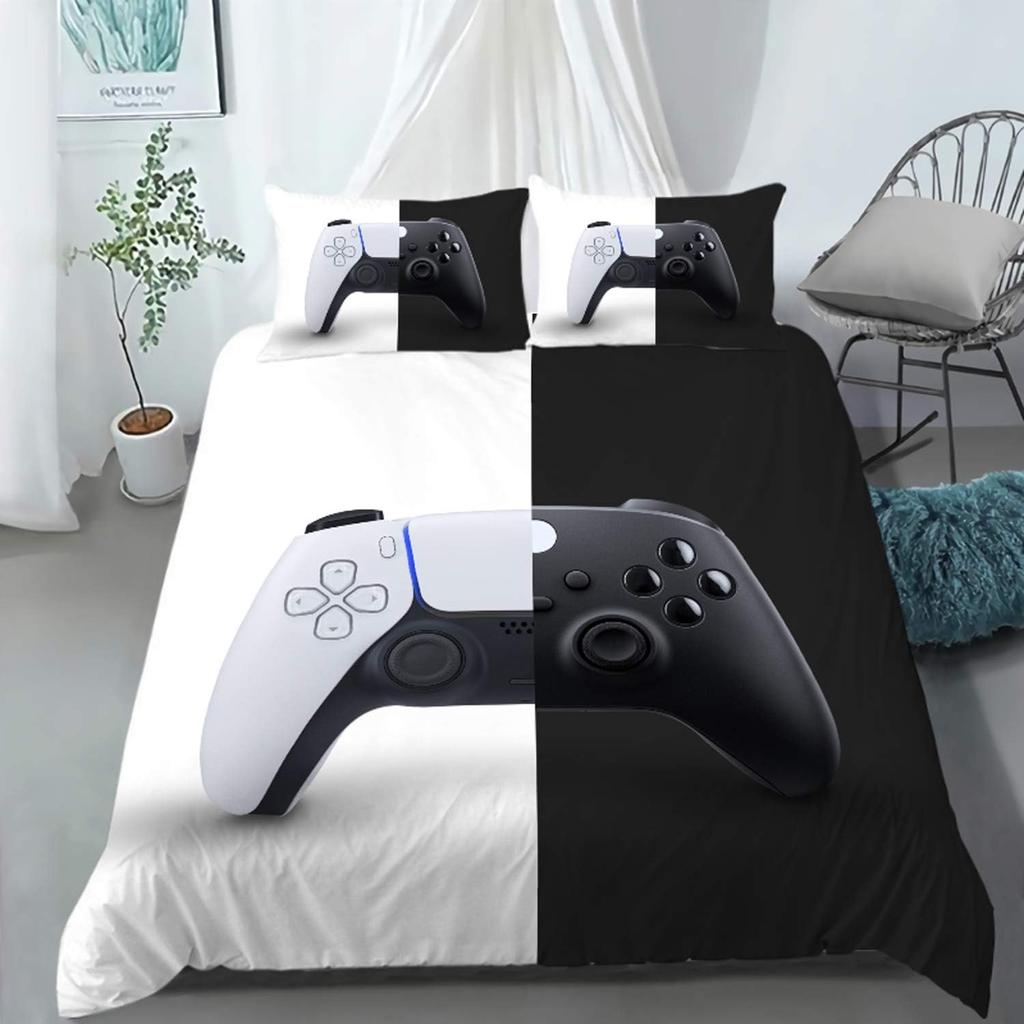 Play Designs Duvet Cover Pillowcase Gaming Bedding Set Video Games Adult Boy Girl Bedroom Decoration Single Double Size