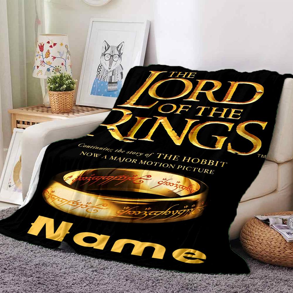 Customiz Name Personality The Fellowship of the Ring Blanket Soft &Warm Sofa Office Bed Travel Lunch Break Blanket, Gift Suitable All Seasons