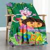 Dora Explorer Personalized Name Blanket Throw Personalized Blanket Durable Comfort Versatile for Sofa Home Decor Office Chair Bedding