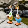 1 Piece Funny Resin Duck Statue for Outdoor Garden Yard Lawn Decor