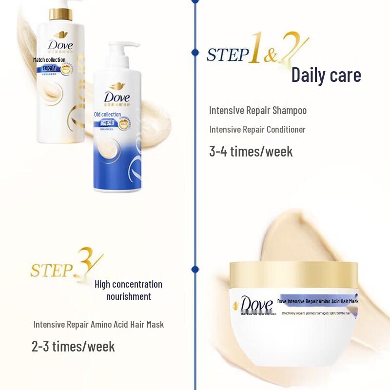 DOVE Интенсивно восстанавливающий набор для волос с аминокислотами