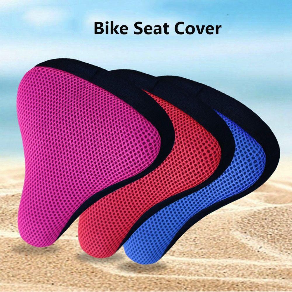 Bike Accessories 3D Soft Bicycle Saddle Breathable Saddles Bike Seat Cover Cycling Silicone Seats